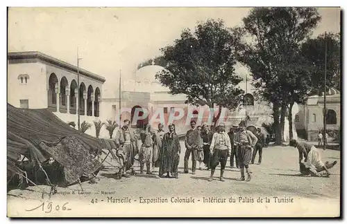 Cartes postales Marseille Exposition Coloniale Interieur du Palais de la Tunisie