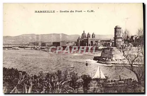 Cartes postales Marseille Sortie du Port Bateaux