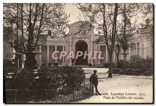 Ansichtskarte AK Marseille Exposition Coloniale 1922 Palais Du Ministere des Colonies