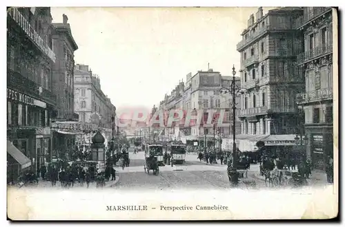 Cartes postales Marseilles Perspective Cannebiere