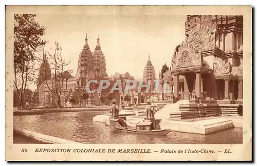 Ansichtskarte AK Marseille Exposition Coloniale De Le Palais de L Indo Chine