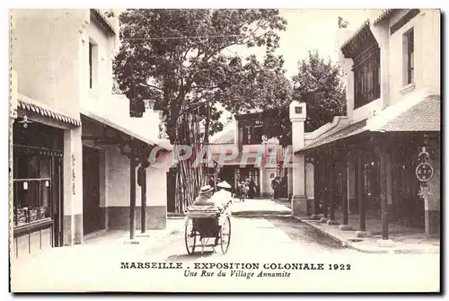 Cartes postales Marseille Exposition Coloniale Une rue de Village Annamite