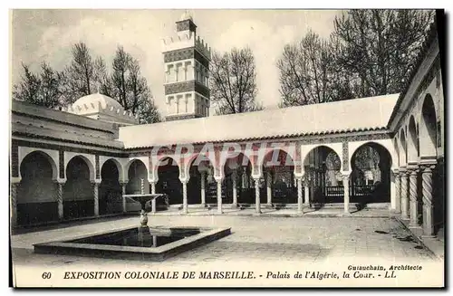 Ansichtskarte AK Marseille Exposition Coloniale De Palais de L Algerie La cour