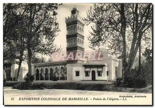 Ansichtskarte AK Marseille Exposition Coloniale Palais de L Algerie