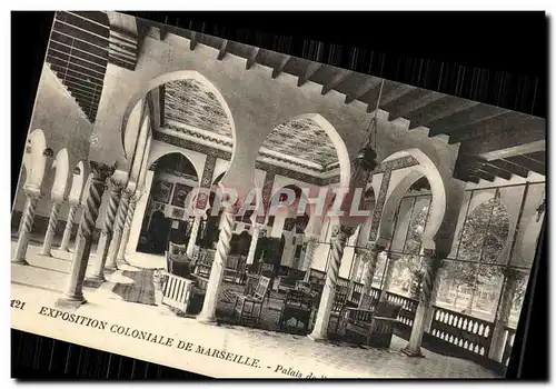 Cartes postales Marseille Exposition Coloniale De Palais de L Algerie Salle mauresque