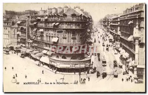 Cartes postales Marseille Rue De la Republique