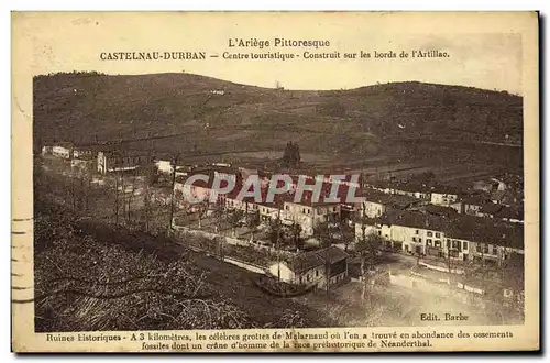 Cartes postales Castelnau Durban Centre Touristique Construit sur les Bords de L Artillac Ruines historiques Gro