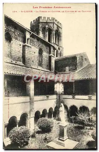 Cartes postales Saint Lizier La Vierge Du Cloitre Le Cloitre Et Le Clocher