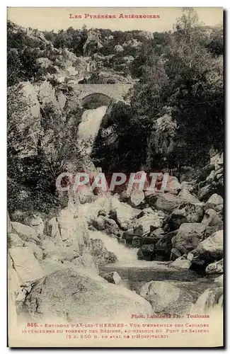 Ansichtskarte AK Ax Les Thermes Cascades du torrent des Besines