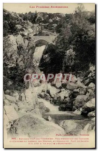 Cartes postales Ax Les Thermes Cascades du torrent des Besines
