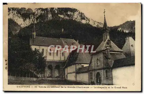 Cartes postales Chartreuse Entree du couvent de la Grande Chartreuse