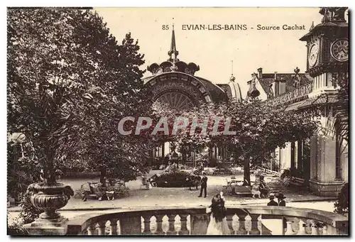 Cartes postales Evian Les Bains Source Cachat