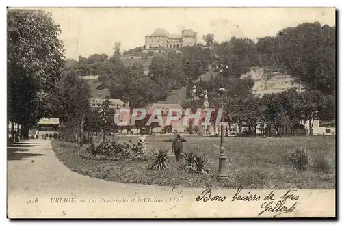 Cartes postales Uriage Les Promenades et le Chateau