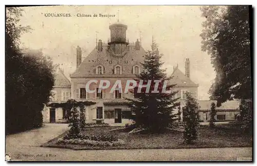 Cartes postales Coulanges Chateau de Beaujour