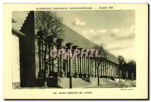 Ansichtskarte AK Expostion Coloniale Internationale Paris 1931 Palais principal de l Italie