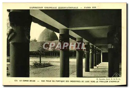 Cartes postales Expostion Coloniale Internationale Paris 1931 Vue prise du portique des industries du luxe Congo