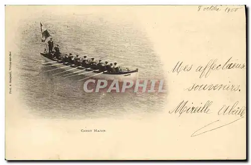 Cartes postales Bateau Guerre Canot Major