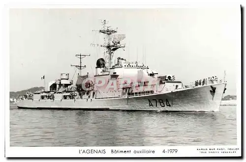 Cartes postales moderne Bateau Guerre L Agenais Batiment auxiliaire 1979