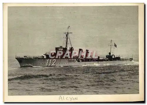 Cartes postales Bateau Guerre Alcyon