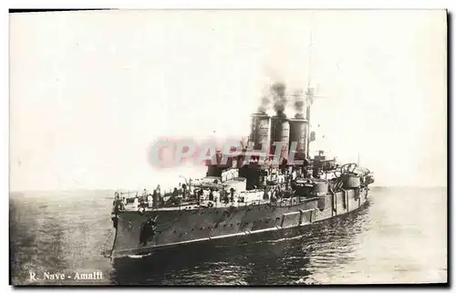 Cartes postales Bateau Guerre R Nave Amalfi