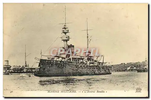 Cartes postales Bateau Guerre Marine Militaire L Amrial Baudin