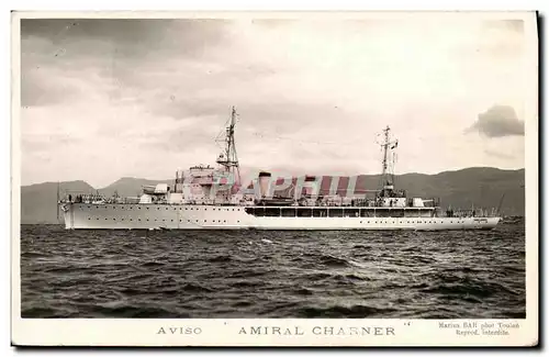 Cartes postales moderne Bateau Guerre Aviso Amiral Charner