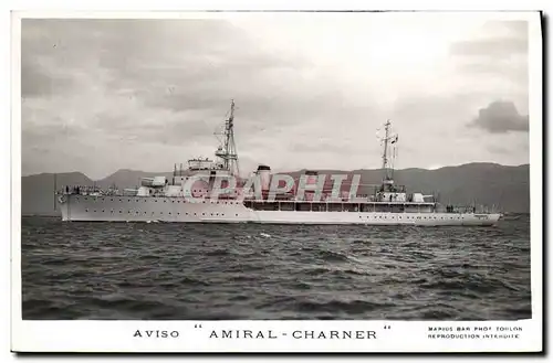 Cartes postales moderne Bateau Guerre Aviso Amiral Charner