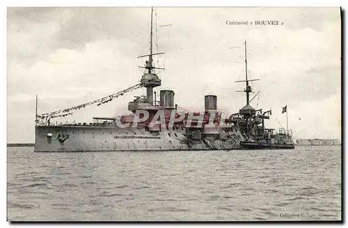 Ansichtskarte AK Bateau Guerre Cuirasse Bouvet