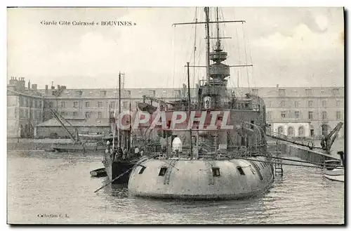 Ansichtskarte AK Bateau Guerre Garde Cote Cuirasse Bouvines