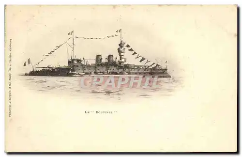 Cartes postales Bateau Guerre Le Bouvines