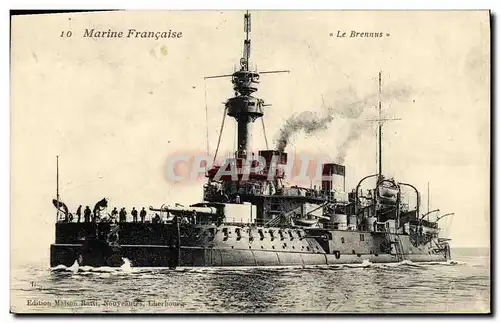 Ansichtskarte AK Bateau Guerre Marine Francaise Le Brennus