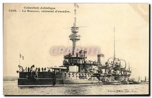 Cartes postales Bateau Guerre Collection Artistique Le Brennus Cuirasse d escadre