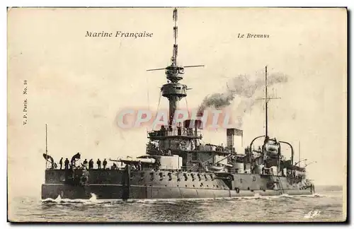 Ansichtskarte AK Bateau Guerre Marine Francaise Le Brennus