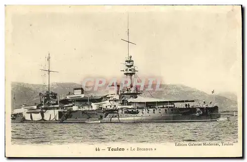 Ansichtskarte AK Bateau Guerre Toulon Le Brennus