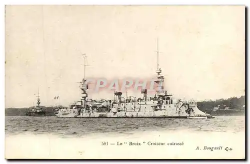 Ansichtskarte AK Bateau Guerre Le Bruix Croiseur cuirasse