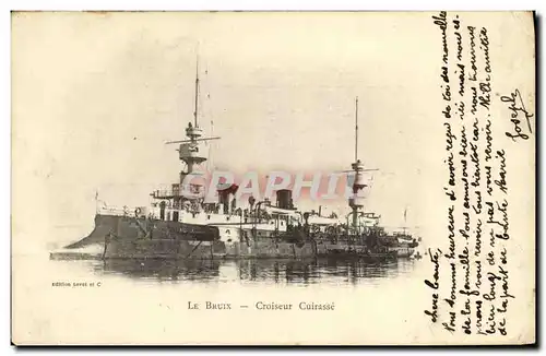 Cartes postales Bateau Guerre Le Bruix Croiseur Cuirasse