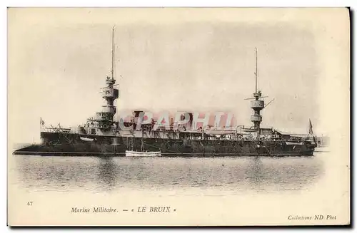 Cartes postales Bateau Guerre Marine Militaire Le Bruix