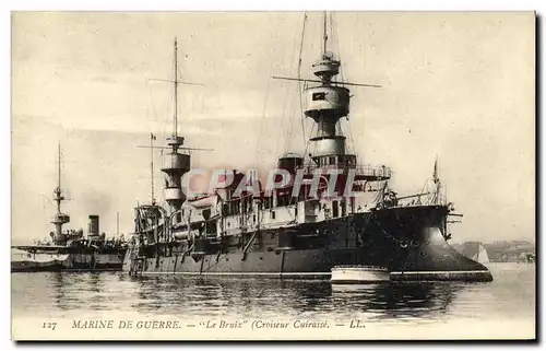 Ansichtskarte AK Bateau Guerre Marine De Guerre Le Bruix Croiseur Cuirasse