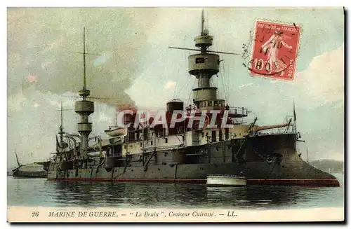 Cartes postales Bateau Guerre Marine De Guerre Le Bruix Croiseur Cuirasse