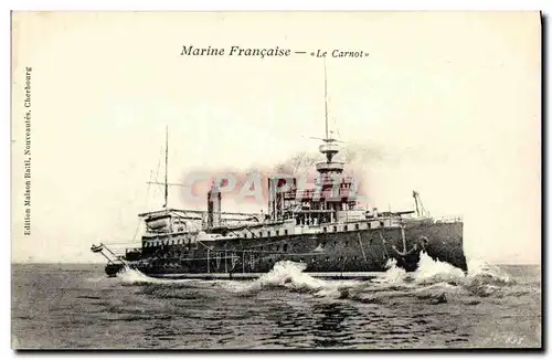 Ansichtskarte AK Bateau Guerre Marine Francaise Le Carnot