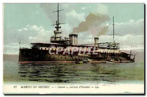 Ansichtskarte AK Bateau Guerre Marine De Guerre Carnot Cuirasse d Escadre