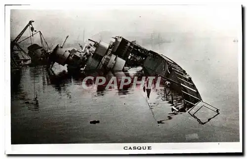 Cartes postales moderne Bateau Guerre Casque