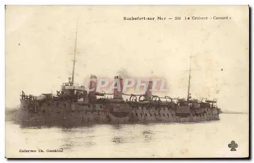 Ansichtskarte AK Bateau Guerre Rochefort sur Mer Le Croiseur Cassard