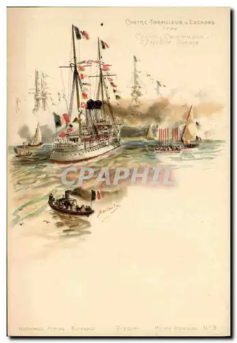 Cartes postales Bateau Guerre Contre Torpilleur d Escadre Cassini Casablanca