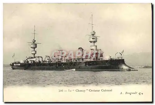 Ansichtskarte AK Bateau Guerre Le Chanzy Croiseur Cuirasse