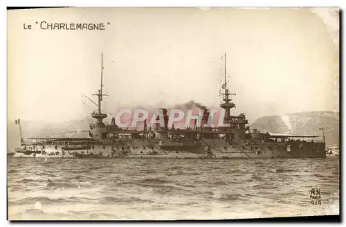 Ansichtskarte AK Bateau Guerre Le Charlemagne