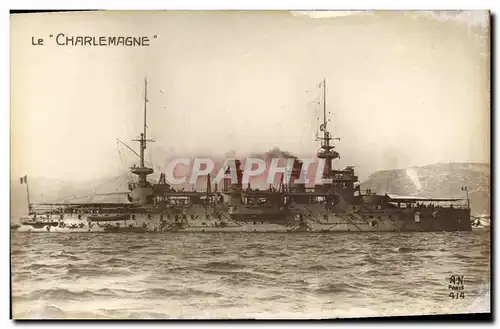 Ansichtskarte AK Bateau Guerre Le Charlemagne