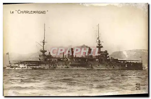 Ansichtskarte AK Bateau Guerre Le Charlemagne