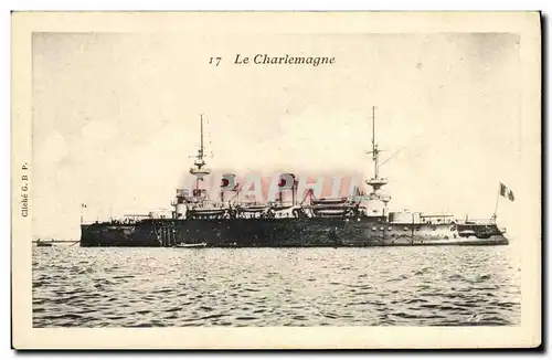 Ansichtskarte AK Bateau Guerre Le Charlemagne