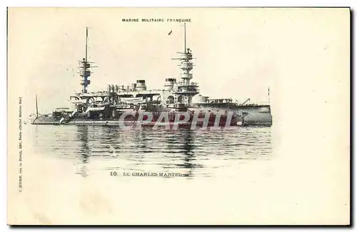 Ansichtskarte AK Bateau Guerre Le Charles Martel